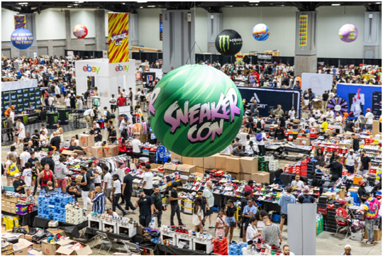 지난 9월 미국 로스앤젤레스에서 열린 '스니커콘 LA 2023' 현장. 어반컴플렉스 제공